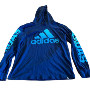 ADIDAS Hooded T-shirt Size Large